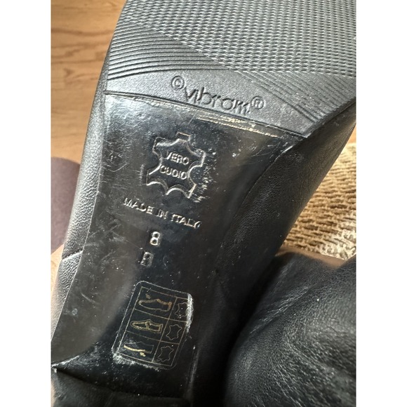 Vibram Leather Boots Made In‎ Italy Women's Size 8B - Picture 8 of 11